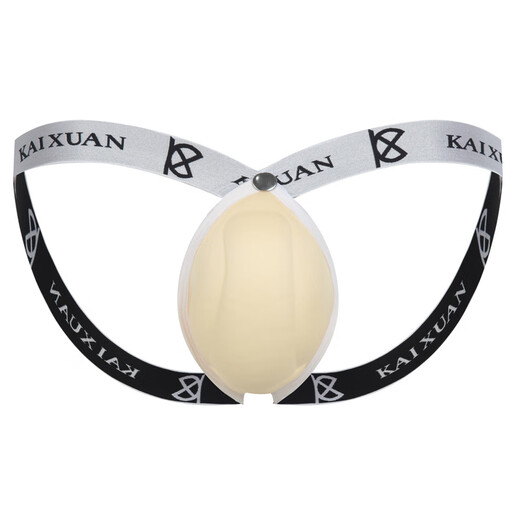 ROSELEX confidential delivery sexy men's thong buttocks three-dimensional U convex cup makes the double thong same as black L