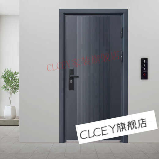 CLCEY противоугонная дверь, входная дверь с фрамугой, стальное вентиляционное окно, безопасность, наружное яркое окно, входная дверь, однодверный проект 2150*1050