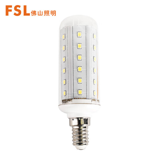 FSL led corn light bulb candle light bulb chandelier light source E14 small screw mouth 9W white light 6500K