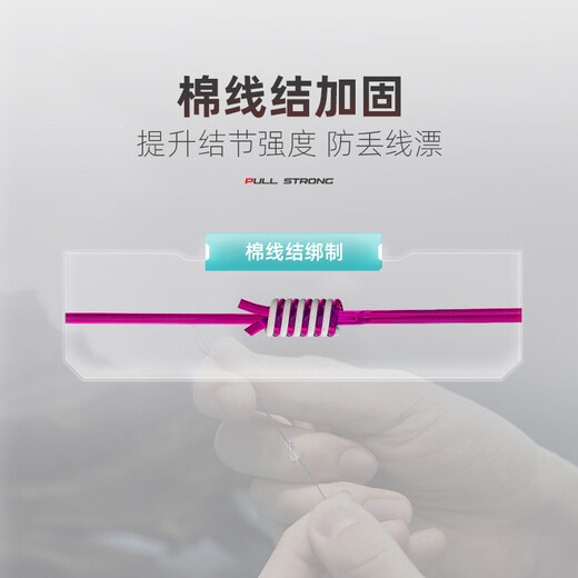 Handing Fishing Gear High Sensitivity Seven-Star Floating Line Group with Strong Tension and Tie Line Group Traditional Fishing Fine Binding Finished Main Line Line Group 4.8m Strong Tension Upgraded Enhanced Version (Single Pack) No. 1.5