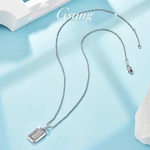 GsunG platinum necklace women's PT950 chain set Graceful fashionable shiny platinum chain set women's pendant bead necklace PT950 necklace about 9 grams 40 cm pre-order