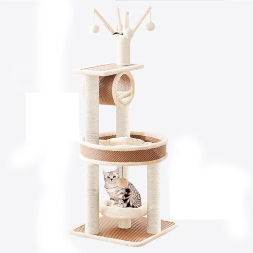 King Xunshan 1.4m taller model, luxury large cat climbing frame, cat nest, cat scratching board, cat scratching post, cat rack, cat toy, cat jumping platform, cat paw board, sky pillar, 1.4m large nest model