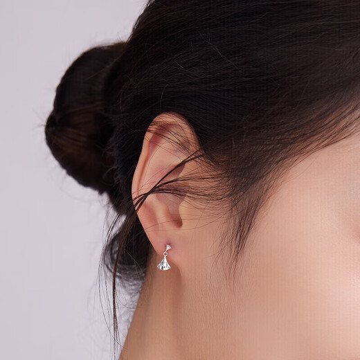 Liuguifu Jewelry PT950 platinum earrings skirt platinum earrings for women PT0200023 1.60g