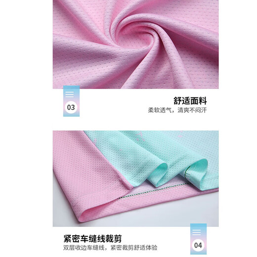 Stadtname Badminton Uniformanzug Männer und Frauen Trikots Schnelltrocknen Sport Tennis Volleyball Tisch Tennispaar Wettbewerbstraining Team Uniform Custom 3923b Frauen Pink + 3697 Weiße Hosen und Röcke l