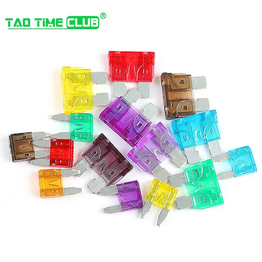 Car fuse xenon lamp fuse medium small mini insurance insert 20A 5A 15A 10A 40A orange medium insurance insert 5A (10 pieces)
