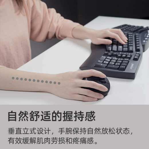 
perixx PM819 mouse wireless Bluetooth ergonomic mouse vertical vertical home office girl small hand mouse wireless 2.4g 719 official standard