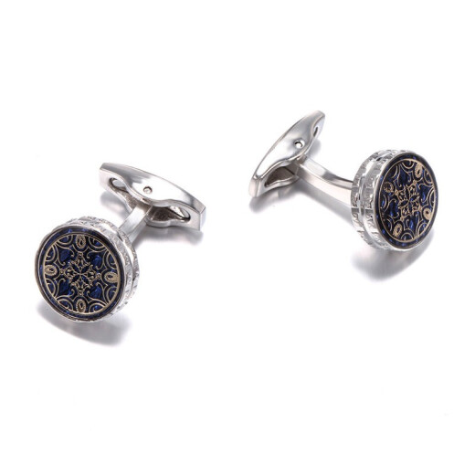 GLO-STORY cufflinks for men, French shirt cufflinks, dress, sleeve nails, gift box, MXK114040, silver