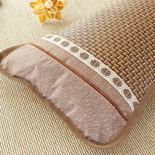 Nanjiren (NanJiren) summer ice vine pillow flower and grass pillow core sleep depth cervical vertebra pillow protection neck single bamboo pillow core household mat pillow