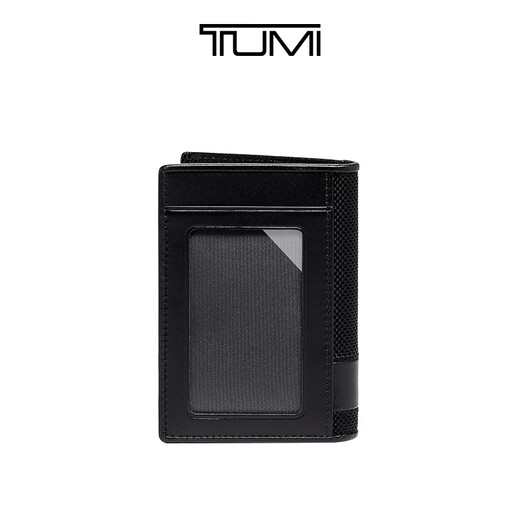 TUMI/Tuming Alpha SLG men's card holder business portable multi-card window folding card holder black/01192274D2