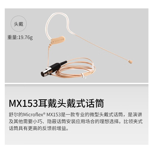 SHURE Shure BLX wireless headset microphone stage performance hosting classroom lecture live broadcast headset training portable microphone BLX14/SM35 (cardioid pointing)