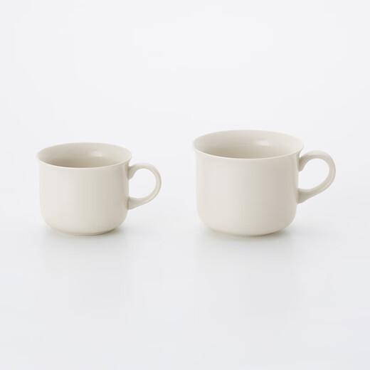 MUJI rice porcelain cup, water cup, coffee cup, home simple, about 330ml 4S