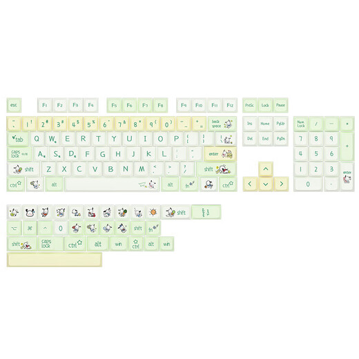 Logitech (Logitech) K845 Teclado mecánico, teclado de tamaño completo de la oficina, teclado brillante del juego de deportes electrónicos, teclado para comer pollo, teclado retro de portátil periférico Regalo de vacaciones, K845 Pacha Dog-Qingxie