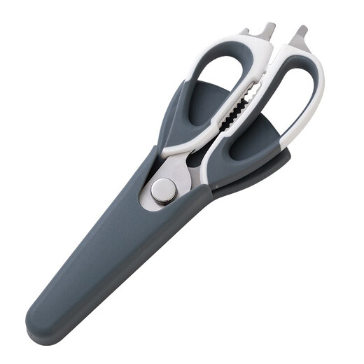 乐扣乐扣厨房多功能不锈钢剪刀剪子剪鸡骨头可拆卸杀鱼刮鱼鳞剪刀辅食剪子