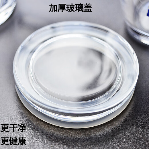 ClceySuperfest Anti-Fall Verre tasse en acier ménage Brewing Brewing Thé à grande capacité Bière Mil de petit déjeuner Masse de petit déjeuner + 365 ml Couvrette en verre 500 ml 2 pièces