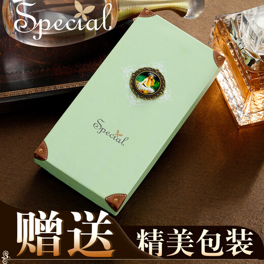 Special European and American retro fashion jewelry non-pierced ear clips women's earrings temperament tassel sweeping shoulders blue non-pierced ear clips