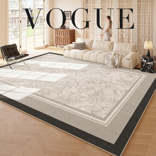 Flaocia Teppich Wohnzimmer [Falman Velvet] Französische Schlafzimmer-Nachttätigkeit kann gelöscht und wasserdichtes Haushaltsraumsofa Dicke Fuyun-15242 240 cm*360 cm [angepasst, ohne Rückkehr oder Ersatz]