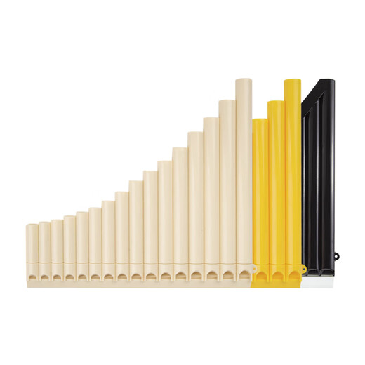 Shanbeiyi apprend Pan Flute 16 Tube 18 Tube Modèle de performance débutant pour les enfants des élèves des écoles élémentaires en classe Introduction et ethnique Volley [Modèle de mise à niveau] 18 Tube Orange + Get 9