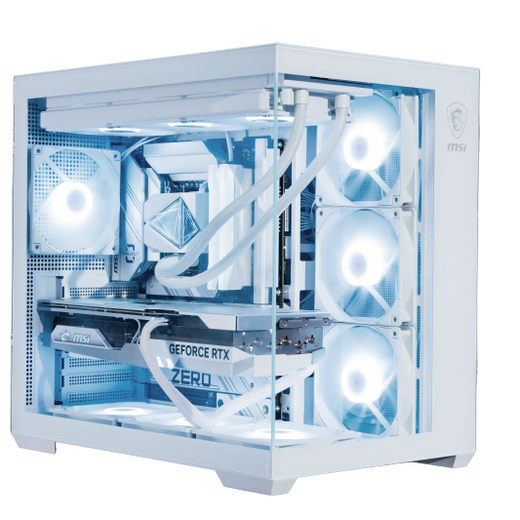 微星（MSI）碉堡PLUS 白色 机箱支持ATX主板(360冷排位/背插主板/海景房/左右分仓/支持5090）