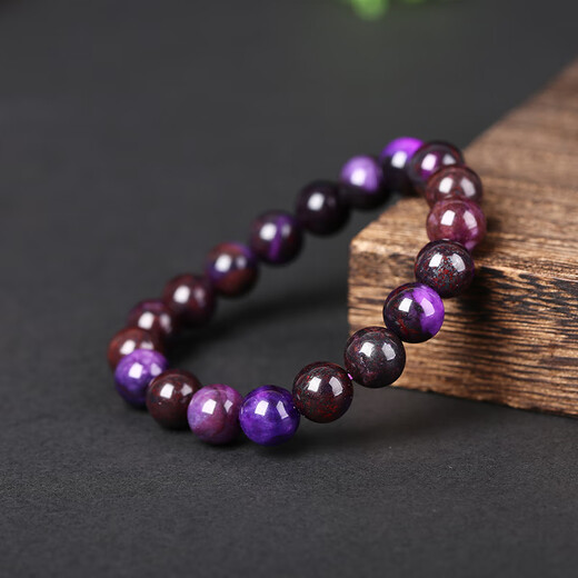 Xuanxian South African old mineral material Suji stone bracelet purple star blue bracelet 108 beads necklace 6mm single circle 30 purple