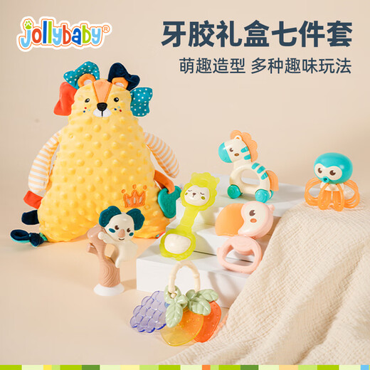 Jollybaby Neugeborene Baby Komfort Geschenke Hand Rasseln Spielzeug Griff Training Zahnkleber 0-6 Jahre alte Geschenk