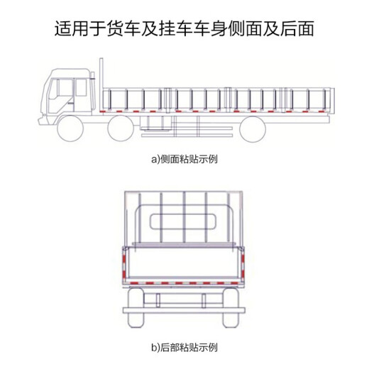 3M反光标识车身警示标识简易10片装单片5cm*30cm 983D