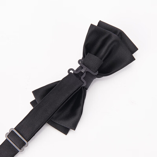 GLO-STORY gift box men's bow tie groomsmen formal wedding British bow MLD824065 black-double knot
