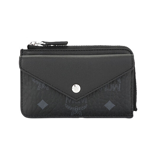 MCM Aren Mini Card Bag Reißverschluss Coin Brieftasche Zertifikat Männer und Frauen schwarz [Geschenk]