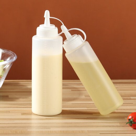 Baiji squeeze sauce bottle 4-pack condiment bottle syrup jam tomato salad honey bottle squeeze bottle sauce sauce bottle