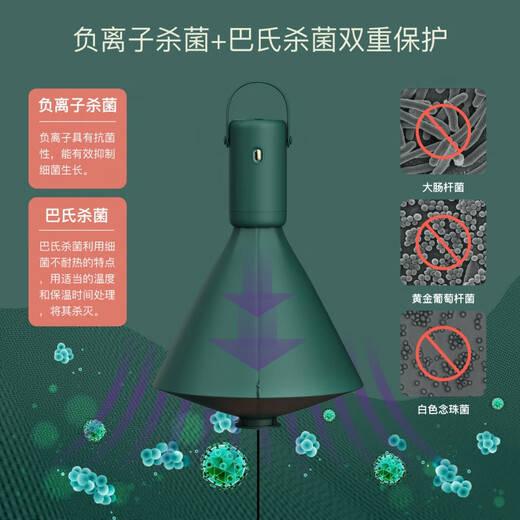 Zhechu German dryer travel drying artifact clothing dryer portable folding small mini clothes dryer upgraded green large bag double fast drying