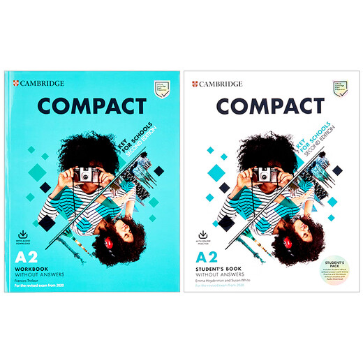 剑桥KET:Compact Key for Schools A2 课本+练习册+在线账号 （剑桥大学出版社）剑桥KET备考 英文原版进口