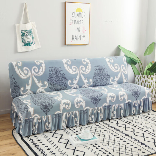Rongtao Summer Skirt Style Armrest Sofa Bed Cover Four Seasons All-Inclusive Universal Set Skirt New Sofa Cover Nordic Style Small 1.2m Applicable Range 120*140cm