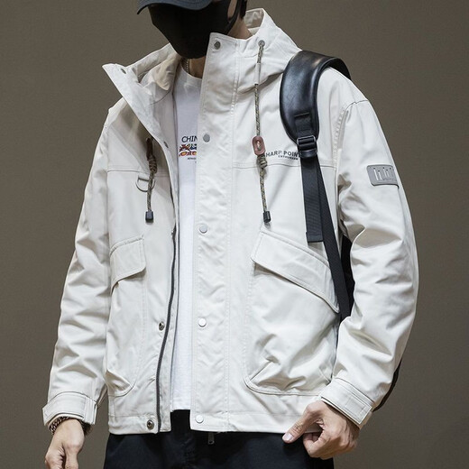 Romonjacke Herren neue 2024 Frühlings- und Herbst -Arbeit Jacke Herren Herumn Mode Marke Frühling und Herbst Großgröße Casual Herren Kleidung 1502 Schwarze Jacke XL Größe