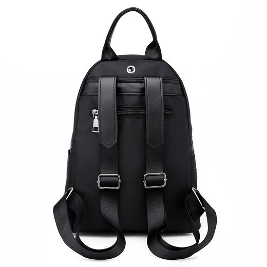Double Star Rucksack Damen-Wear-Resistant Rucksack Freizeit-Reisetasche Mama-Tasche große Kapazität Wasserresistente Schulbeutel Schwarz (Standardmodell)