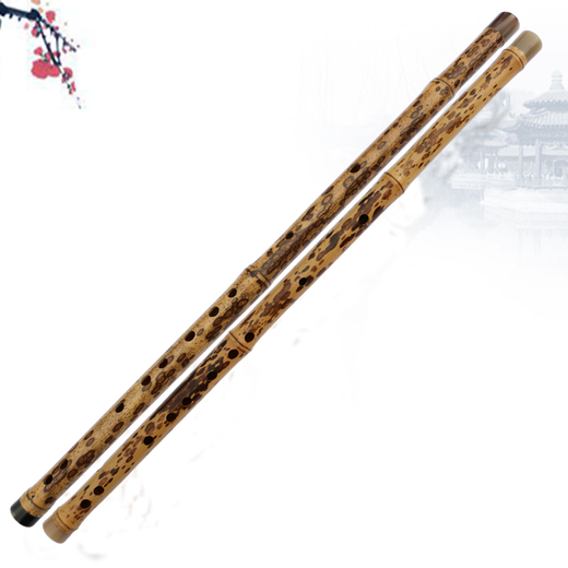 M. Guanzi collectionne du papillon de flûte, du bambou tacheté, de la sirène, du cerf, du bambou, de la flûte xiangfei fine flûte horizontale instrument Instrument personnalisé jouant à la flûte big g