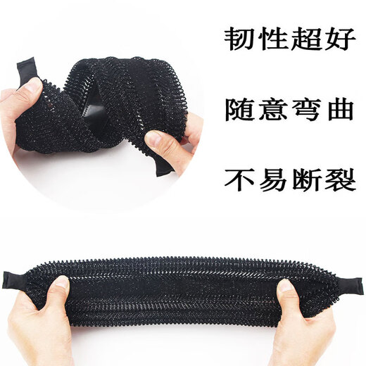 Meng Junchen headband hair accessory simple wide-brimmed toothed anti-slip hairpin hollow white-covering hairband for women black