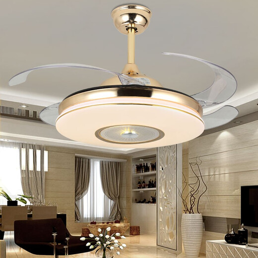 
Bronze Age Invisible Ceiling Fan Light Fan Light Living Room Dining Household Simple Modern Fan Chandelier with Fan Lighting 9923