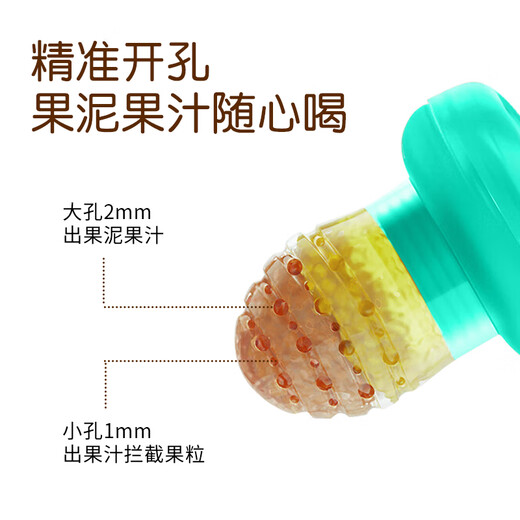 Audemars Piguet Fruit and Vegetable Bite Baby Fruit Fruit Soothing Teether for babies over 6 months old, Bunny One-size-fits-all Bite Bags, 2 packs