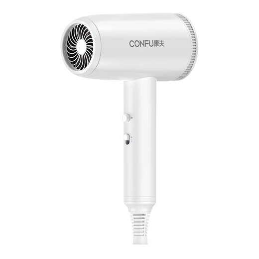 CONFU hair dryer household negative ion hair care high wind quick drying 1600W high power dormitory student hair dryer KF-3164 ivory white negative ion