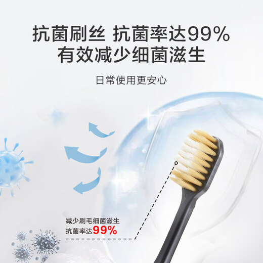 Fabriqué dans JD.com, brosse à dents à poils à tête large * Pack 2, brosse à dents à poil à la tête large adulte, expédition de couleurs aléatoires