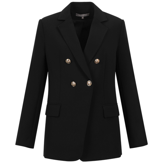 MeetMetro Mayer 2026 Spring New Black Suit Jacket Women's Fashion Casual Professional Temperament Suit Black XL