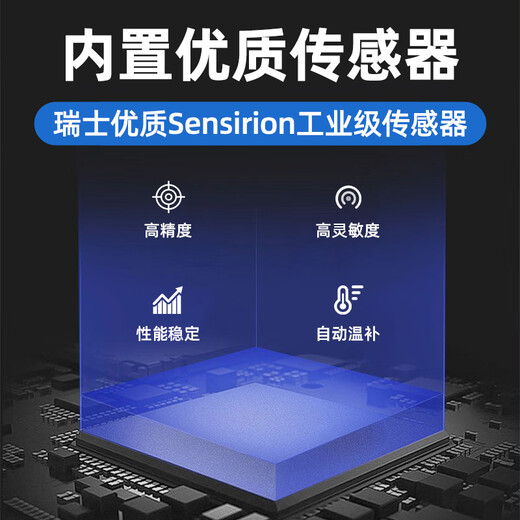 Wantusirui RS485 temperature and humidity transmitter sensor industrial high-precision temperature and humidity meter Modbus warehouse computer room ST01 RS485+wall-mounted+with display ST01