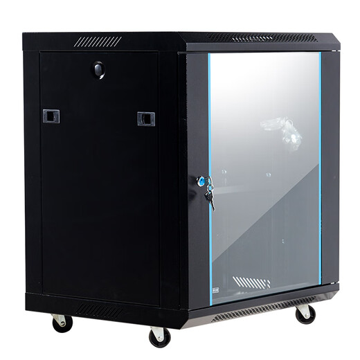 Fluorite Hikvision cabinet wall-mounted small wall cabinet cabinet Veyron deepened network door switch weak current commercial monitoring network cabinet cabinet 9U Veyron 12U deepened cabinet pure white wall-mounted wall cabinet mid-range 6U temperature-controlled fan 550 wide 400 deep 300 high pure white wall white tempered glass door