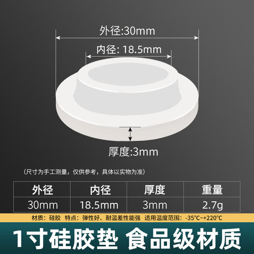 Yichen customized 4 minutes 6 minutes 1 inch thickened silicone gasket front seal ring waterproof concave and convex gasket 500 silicone gaskets set of 7 sizes