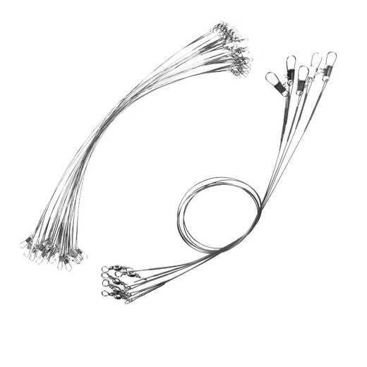 Xionghuo Luya front lead stainless steel pin eight-shaped ring connector wear-resistant anti-bite steel wire sea fishing Luya accessories