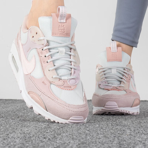 Chaussures de course Nike Chaussures pour femmes printemps et automne Nouvelles chaussures de sport Airmax Air Cushion Shock-Absorbing and Usur-Resistant Low-Top Casual Shoes DM9922-104 / Air Max 90 36.5