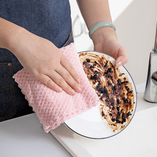 Meijia Diary Rag 30*30cm*5 Microfiber Kitchen Decontamination Cloth Lazy Cleaning Cloth Wipe Table Glass Traceless Wipe