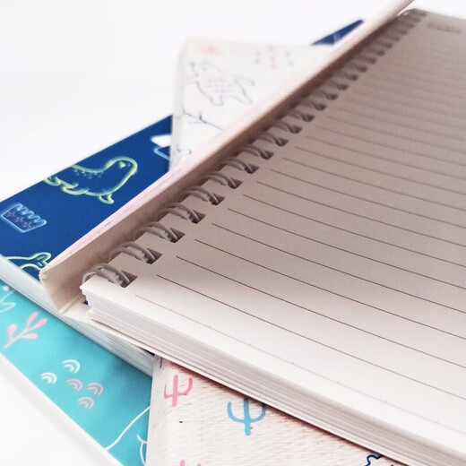 season four season paper 25K double coil notes KTF2501 notepad A5 coil book spiral exercise book KTF2501-02 25K ​​double coil notes-Bear