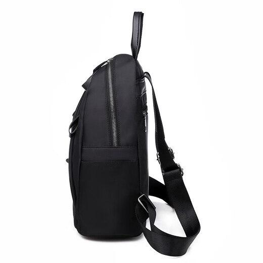 Double Star Rucksack Damen-Wear-Resistant Rucksack Freizeit-Reisetasche Mama-Tasche große Kapazität Wasserresistente Schulbeutel Schwarz (Standardmodell)