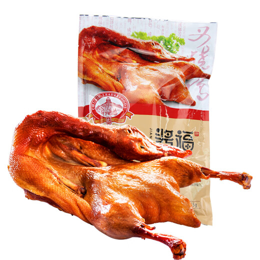 Qiulin Lidaos Style Barbecue Duck 655g Plato de cinco especias Duck Northeast Especialidad ALIMENTA ALIMENTARIA Y COCIDADA Listo para comer 655 g*1 bolsa