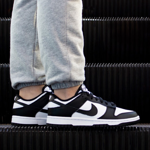 
NIKE Nike men's shoes women's shoes Dunk Low low top men's and women's couples sports skateboard casual fashion shoes CW1590(GS)/DD1391-100 black and white panda 38.5